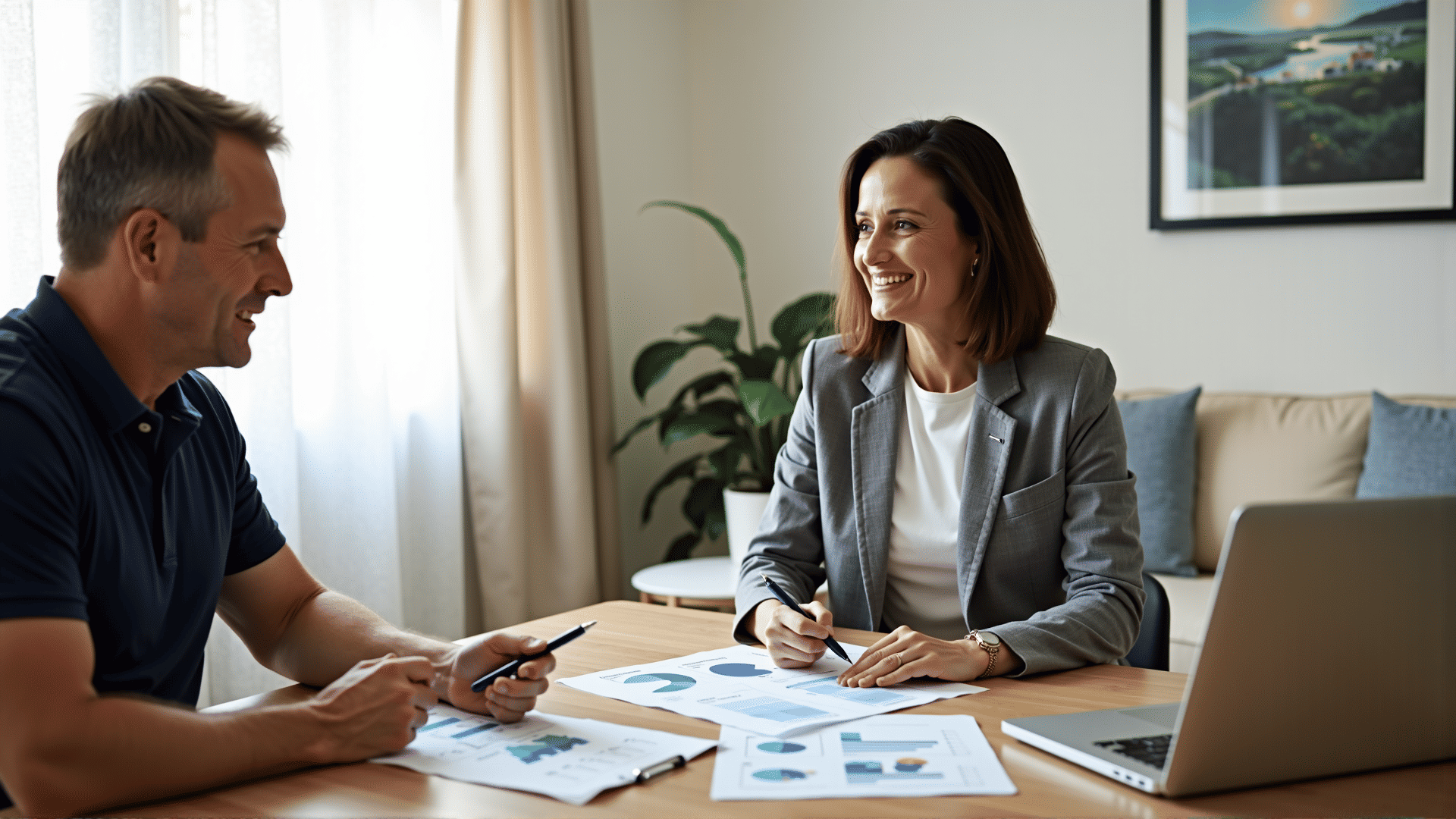 Homeowner reviewing refinancing options