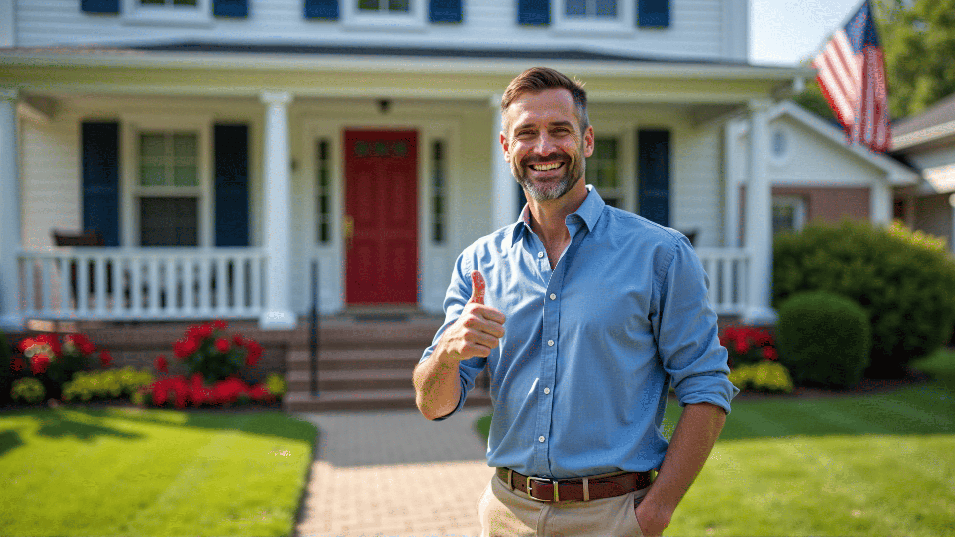 happy client giving a thumbs up