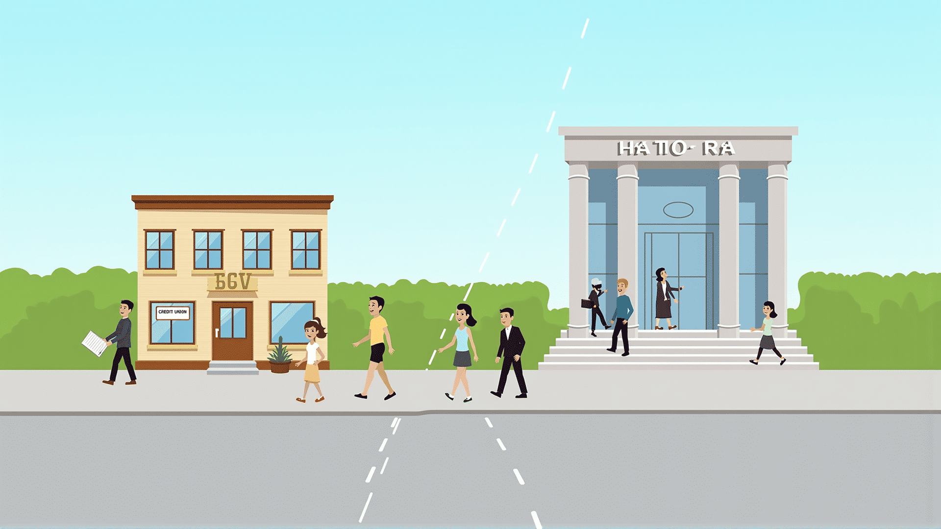 Credit union versus bank comparison
